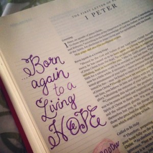 Born again to a living hope