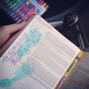 Bible study in the car