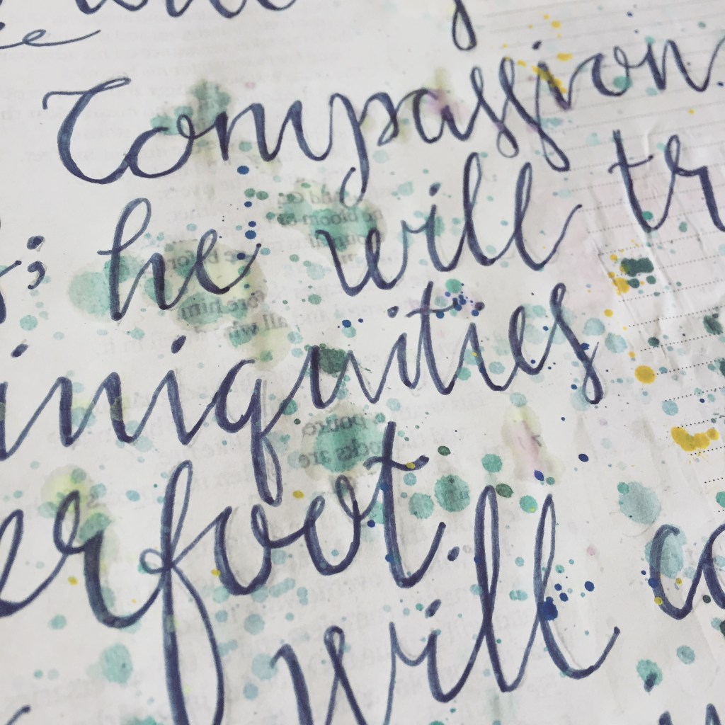 Experimenting with watercolours