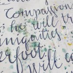 Close up you can see the paper has gone transparent - eek!