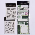 3 rolls of wash and clear stamps