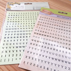 Little alphabet stickers
